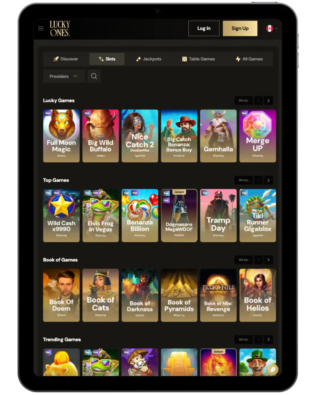 Slots at Lucky Ones Online Casino