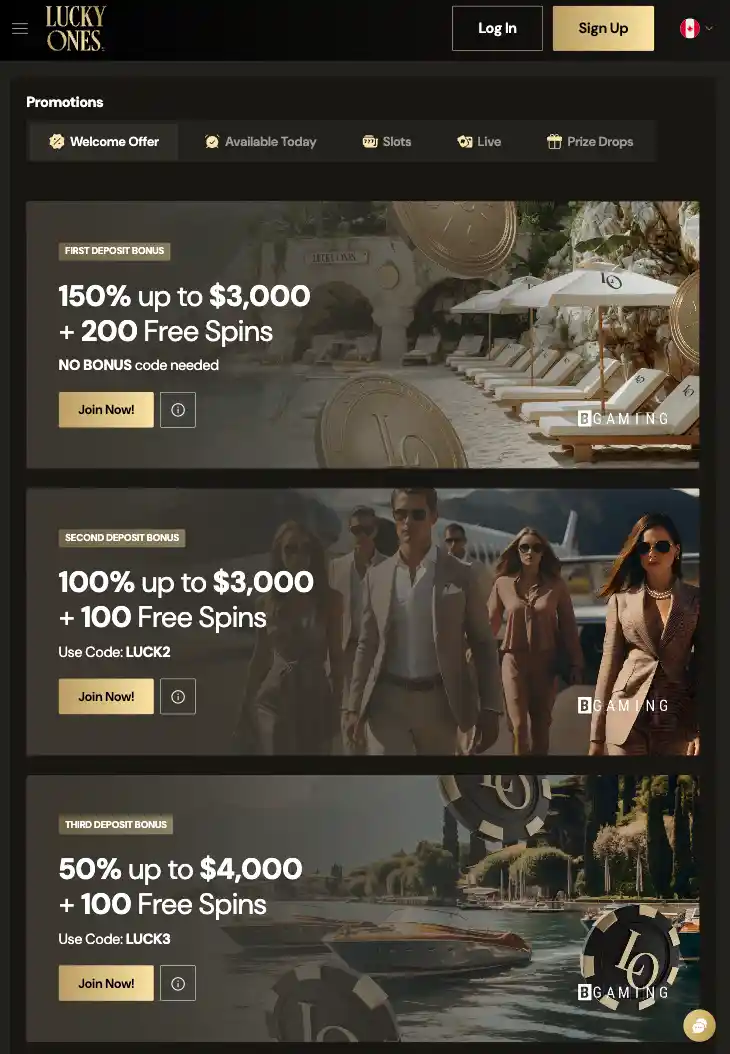 lucky ones casino promo code